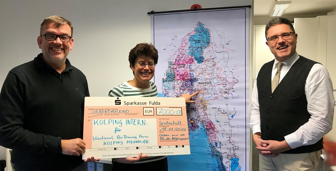 7.000,00 € Spende aus „Aktion Oskar hilft“ für Myanmar